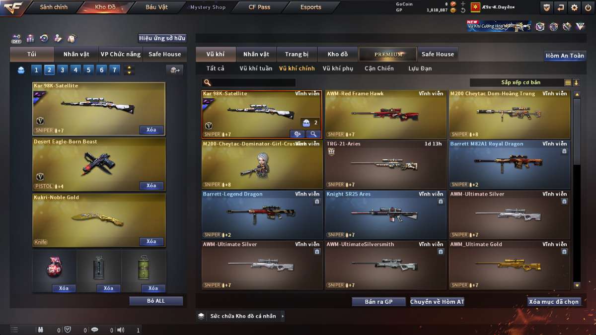 shop acc cf uy tin gia re